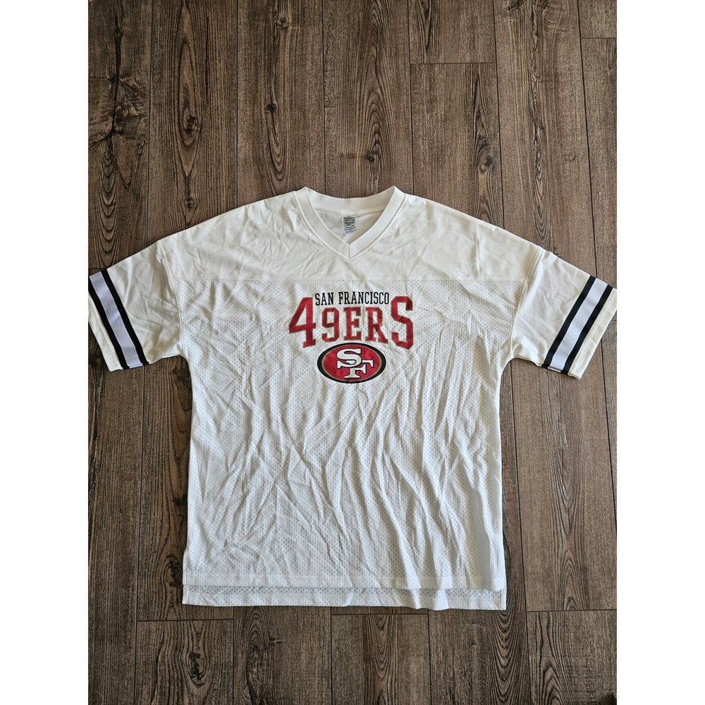 San Francisco 49ers Gameday Couture Jersey White Size XL